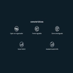 MUEBLE CON LAVABO BAÑO GALSAKY BAJO 2C 60 CM SUNSET MATE